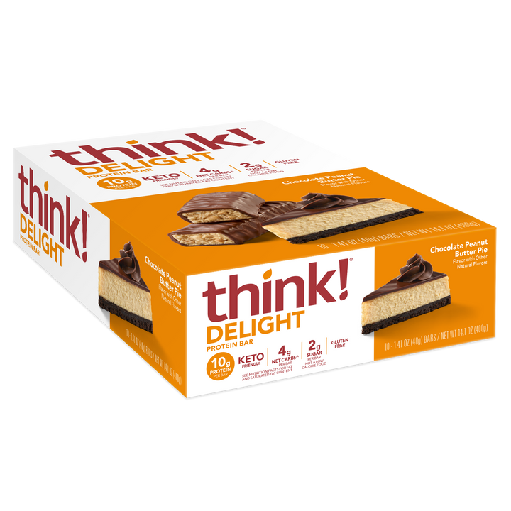 Think! Delight Keto Protein Bars - Chocolate Peanut Butter Pie