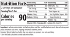 ThinSlim Foods Bagel Chips Cinnamon and Sweet nutrition facts, serving size, ingredients, and allergen information.