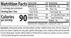 ThinSlim Foods Bagel Chips Southwest Seasoned nutrition facts, serving size, ingredients, and allergen information.