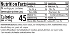 ThinSlim Foods Zero Net Carb Bread, Thin Sliced Plain nutrition facts, serving size, ingredients, and allergen information.