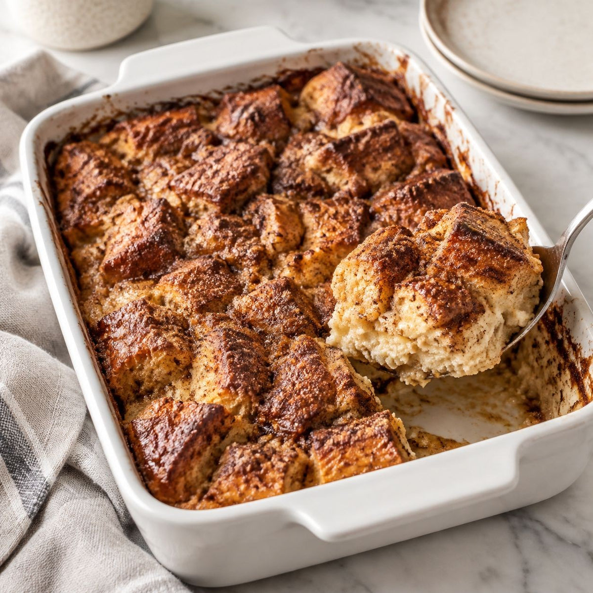 Cinnamon Bagel French Toast Bake