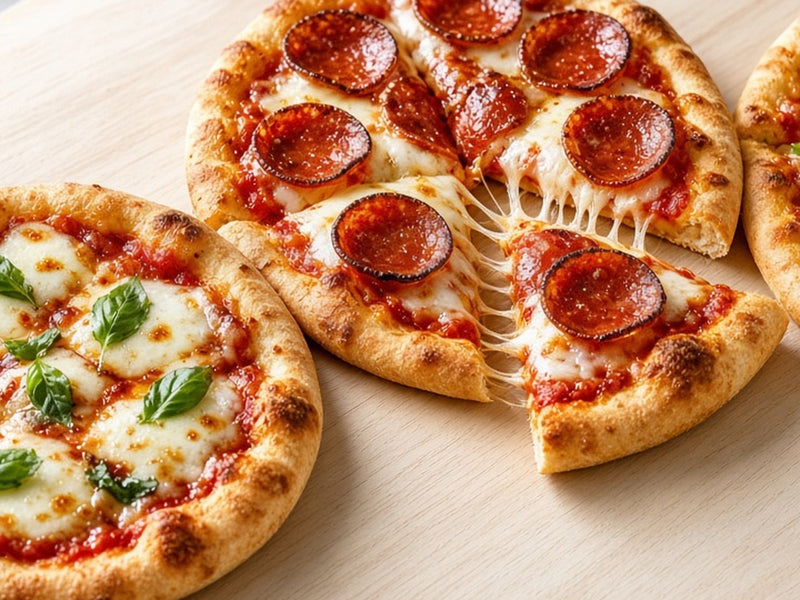 Fifteen Minute Pita Pizzas