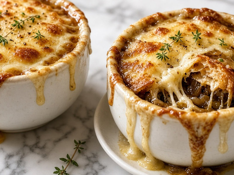 French Onion Soup with a Bread Lid