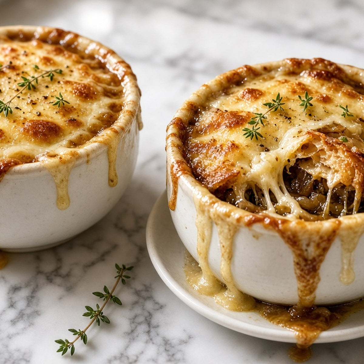 French Onion Soup with a Bread Lid