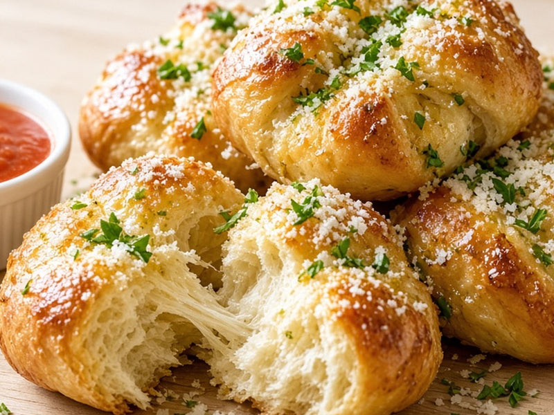 Garlic Knots from Pizza Crust