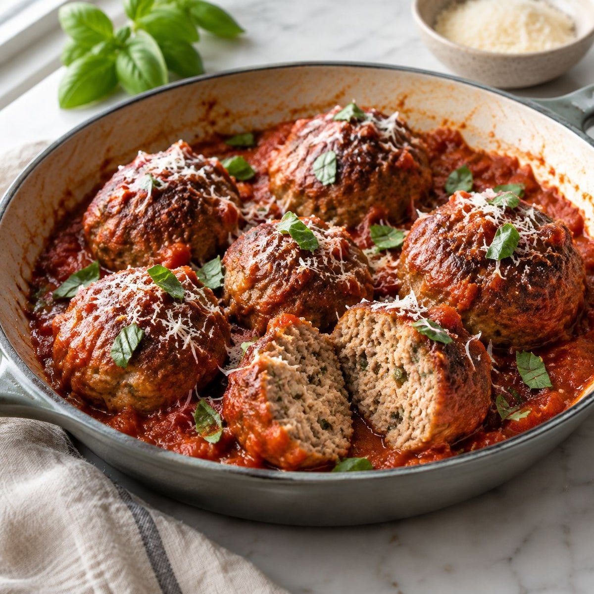 Meatballs With A Breadcrumb Panade