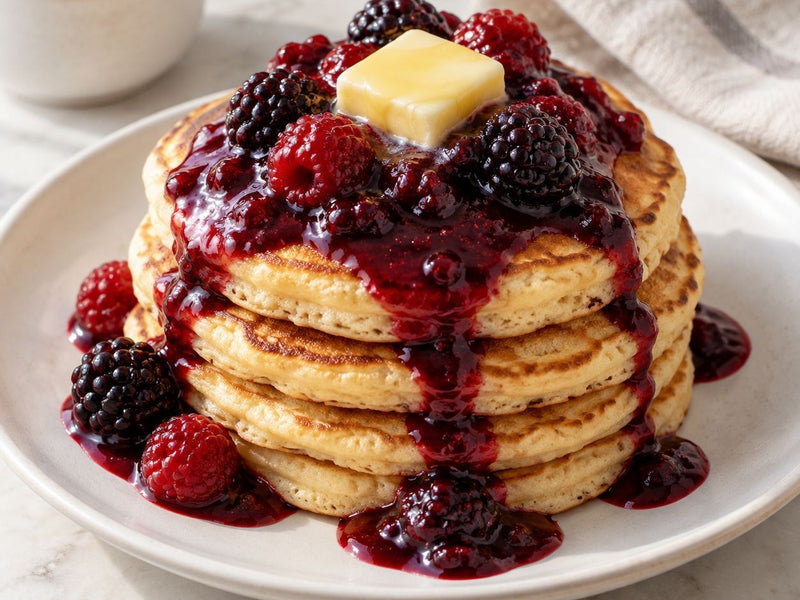 Pancakes With Quick Berry Compote