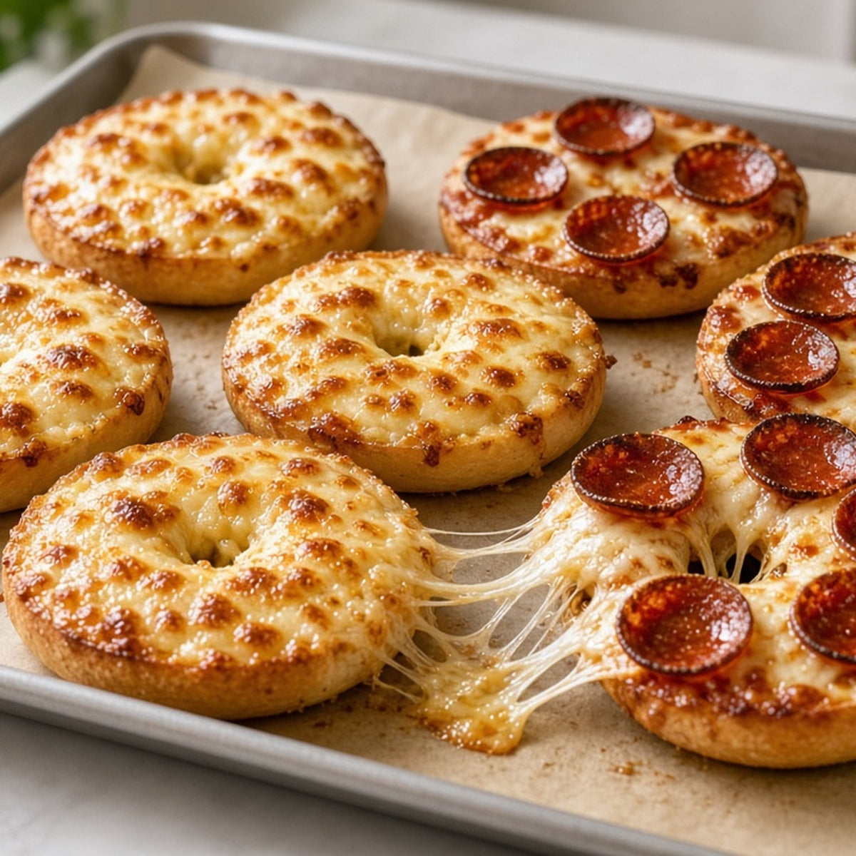 Pizza Bagels