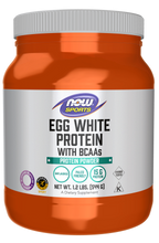 NOW Egg White Protein Powder - Pure Unflavored, 1.2 lb.