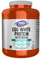 NOW Egg White Protein Powder - Pure Unflavored, 5 lb.