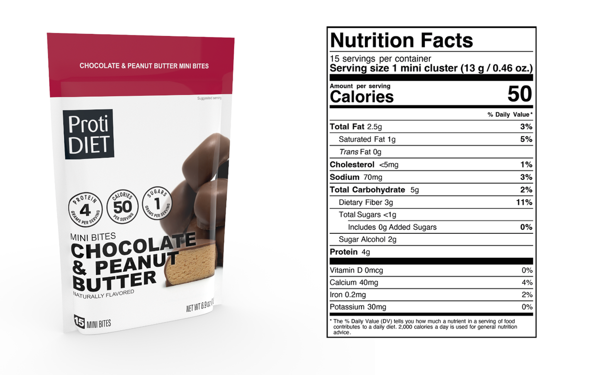 Proti Diet Protein Mini Bites - Chocolate & Peanut Butter