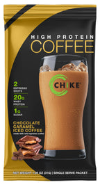 Chike Nutrition High Protein Iced Coffee Single Serving Packets - Chocolate Caramel, One Packet