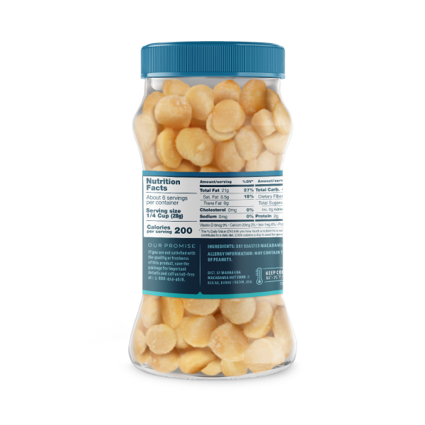 Mauna Loa Dry Roasted Macadamias, 6 oz - Unsalted