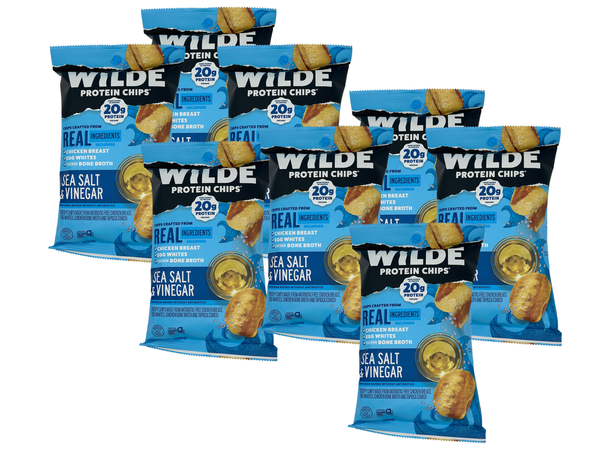 Wilde Chicken Chips - Sea Salt & Vinegar 8-Pack