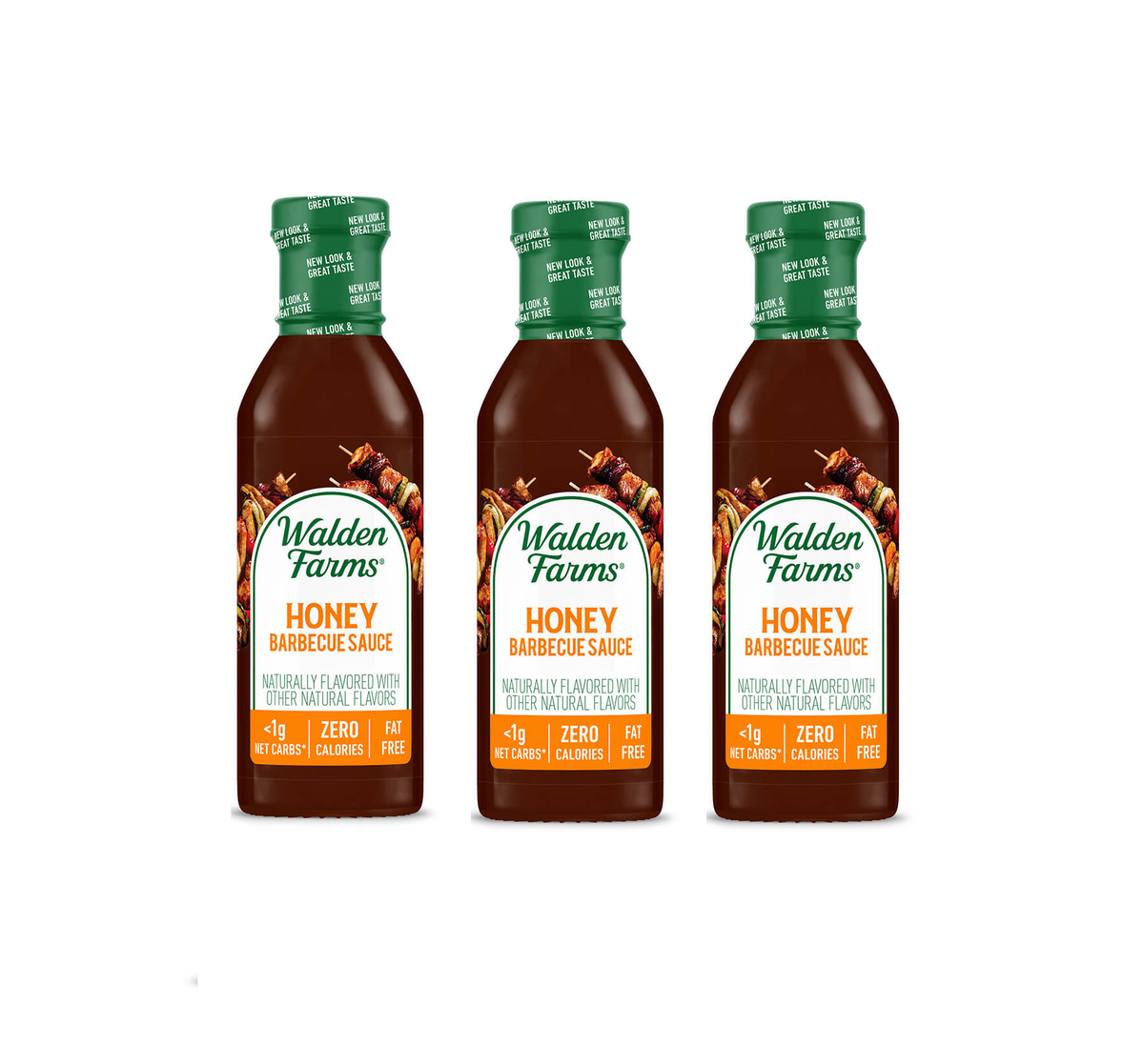 Walden Farms Barbecue Sauce, Honey / 3 Bottles.