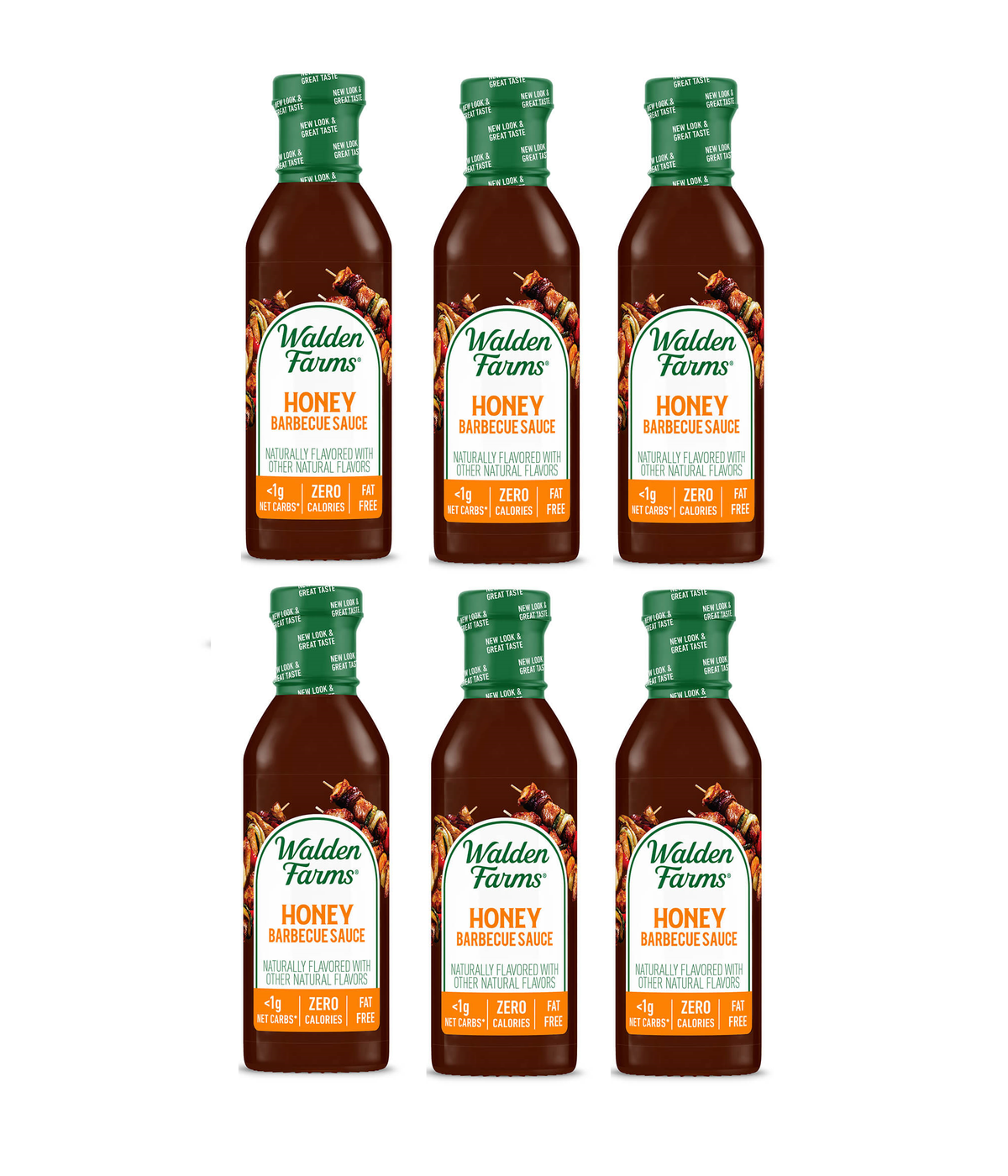 Walden Farms Barbecue Sauce, Honey / Case of 6.