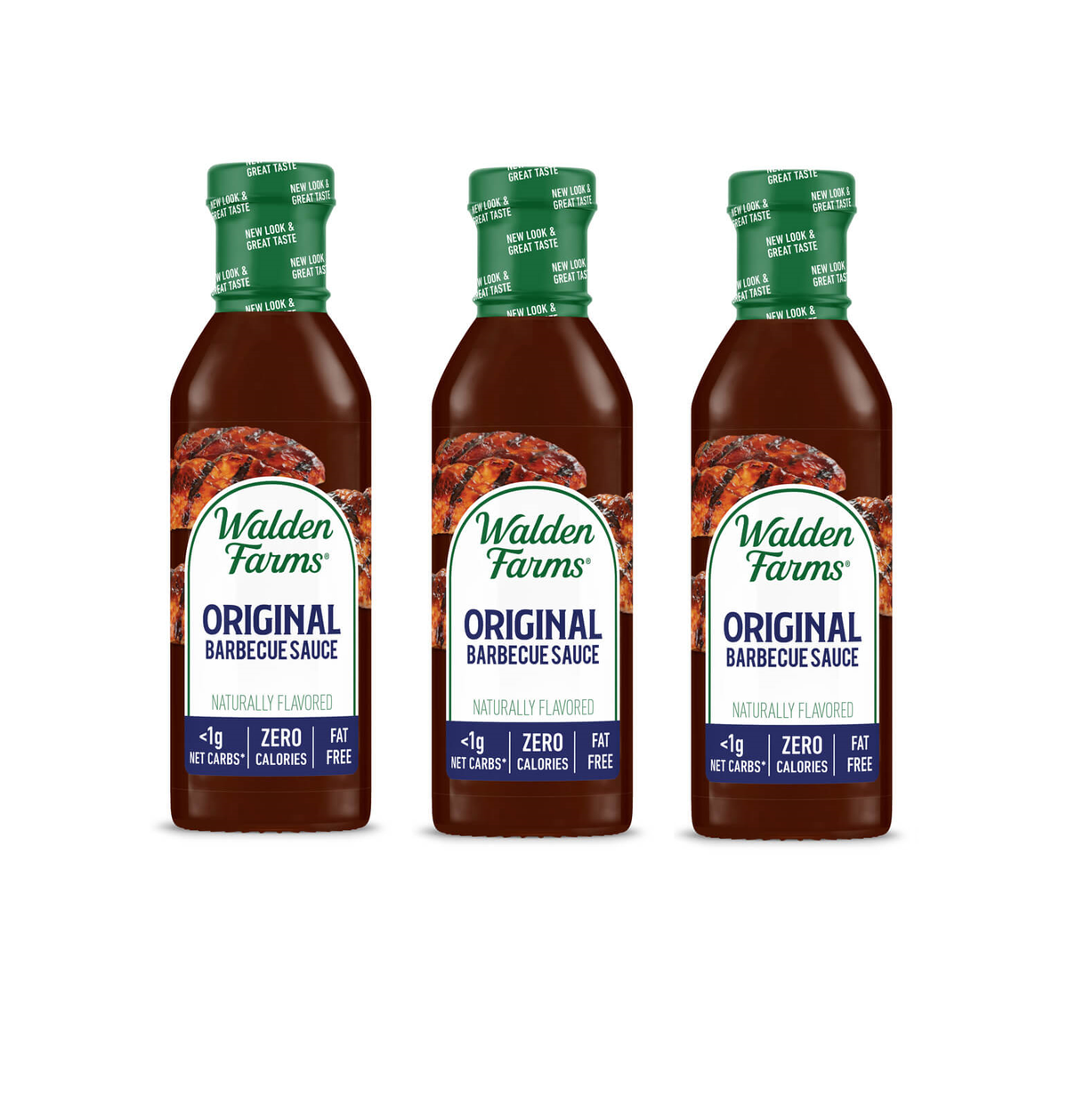 Walden Farms Barbecue Sauce, Original / 3 Bottles.