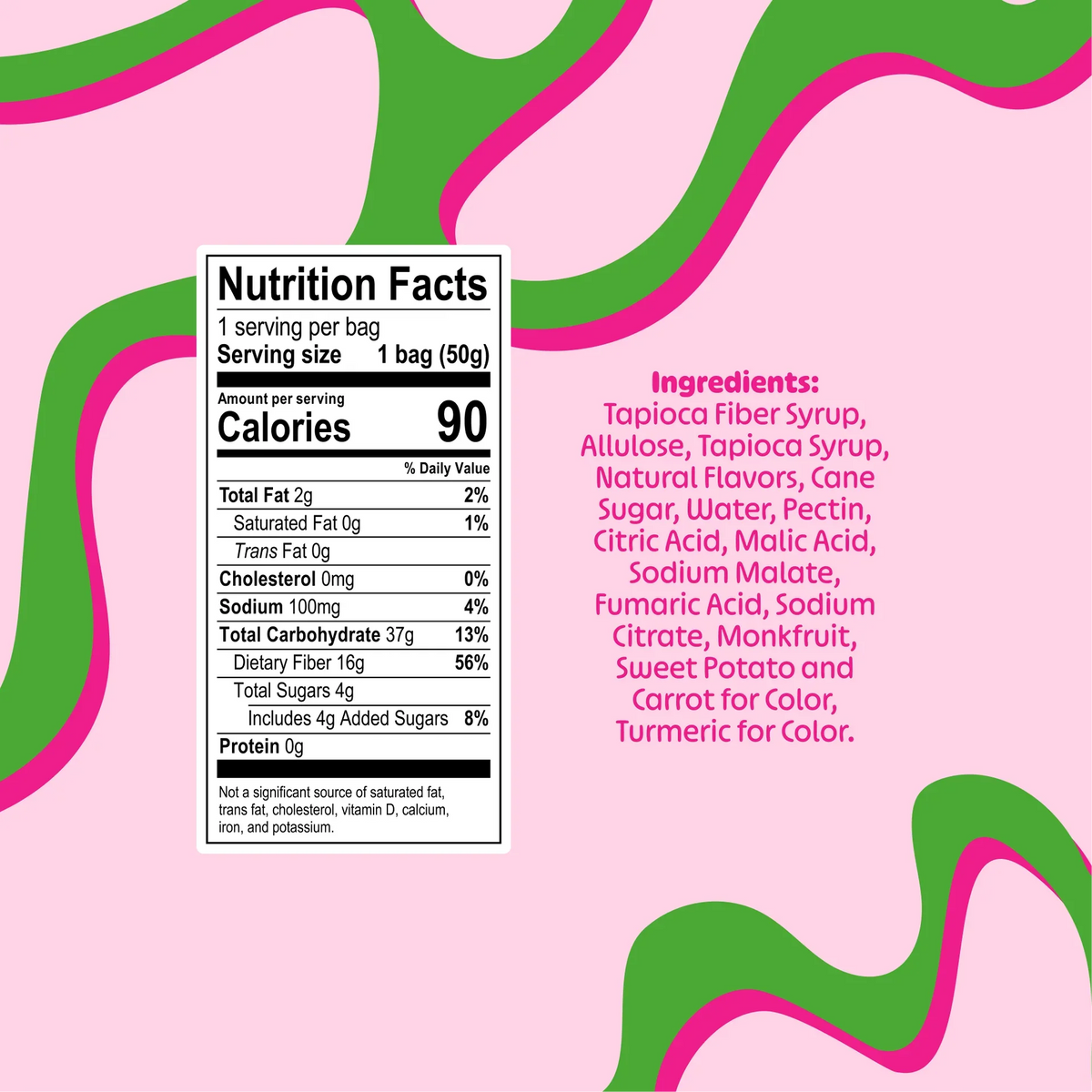 Blobs Low Sugar Gummy Candy, 1.8oz - Sour Watermelon Lychee