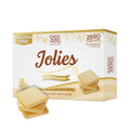 Front package of ChocZero Jolies White Chocolate Cookies, 8 oz