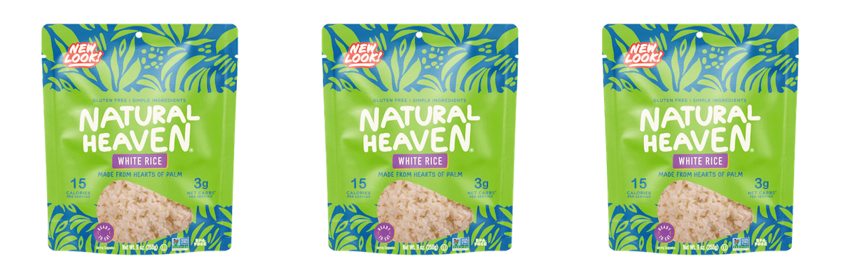 Natural Heaven Hearts of Palm - White Rice Style, 3-Pack