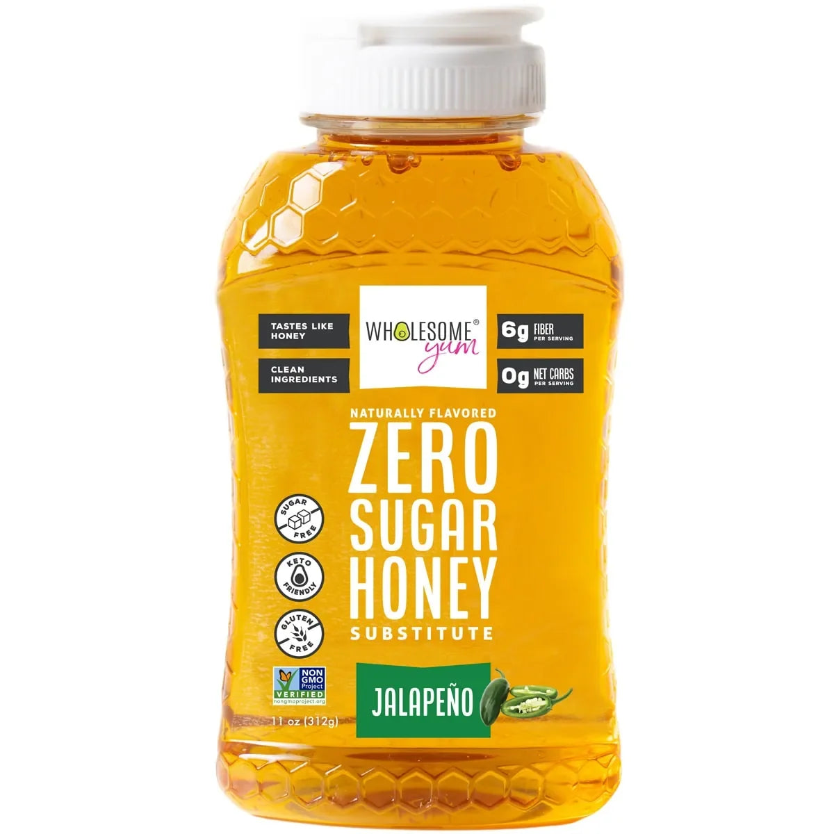 Wholesome Yum Zero Sugar Honey Substitute - Jalapeno