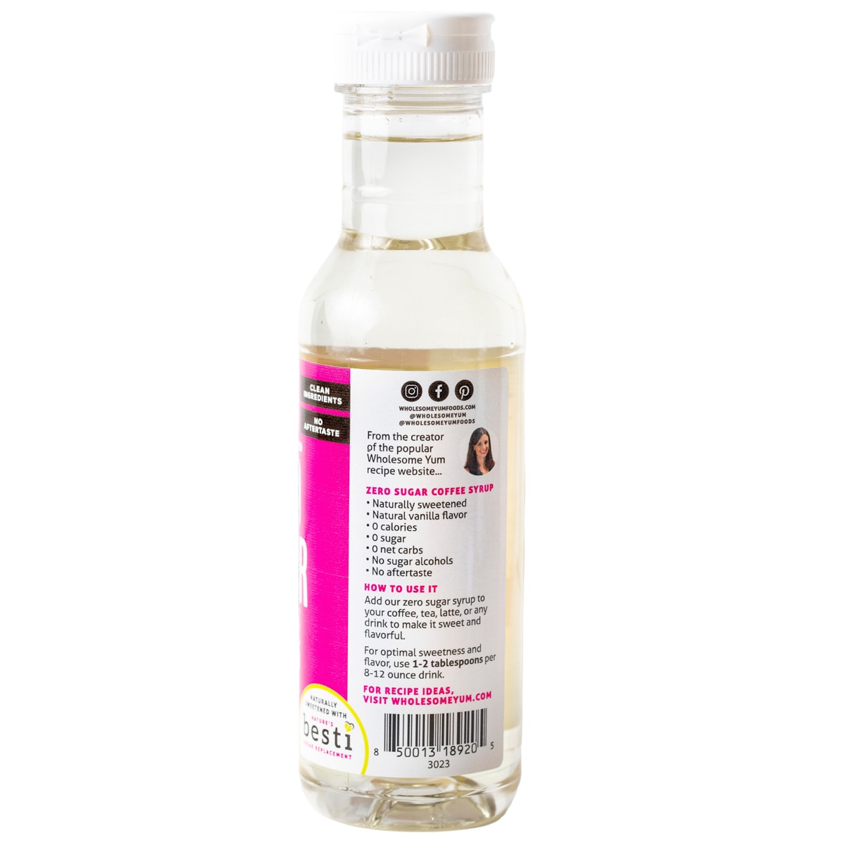 Wholesome Yum Zero Sugar Coffee Syrup 12 fl oz, Vanilla