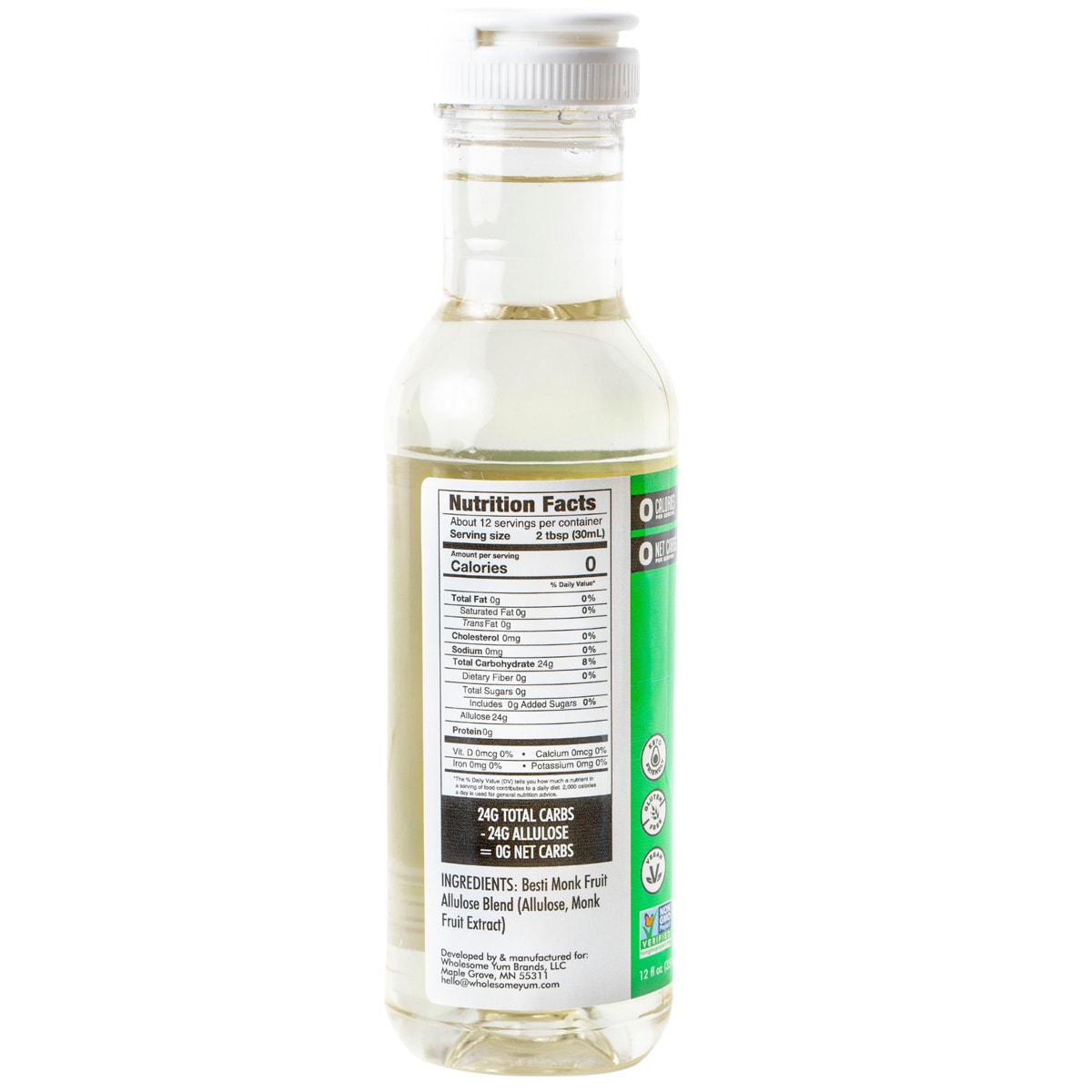 Wholesome Yum Zero Sugar Simple Syrup