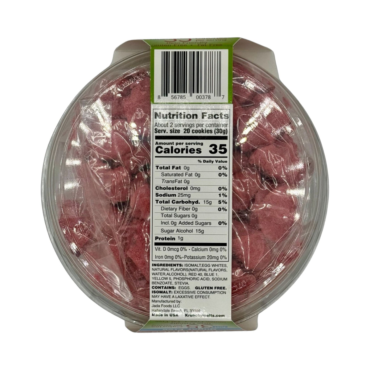 Krunchy Melts Sugar Free Meringues - Wild Cherry 2 oz.
