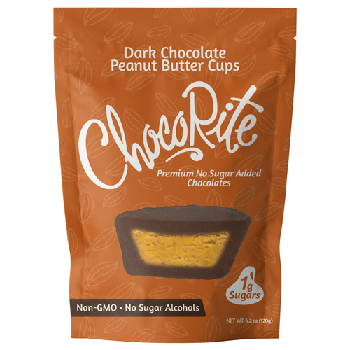 Chocorite Natural Candies, Dark Chocolate Peanut Butter Cups - Click Image to Close