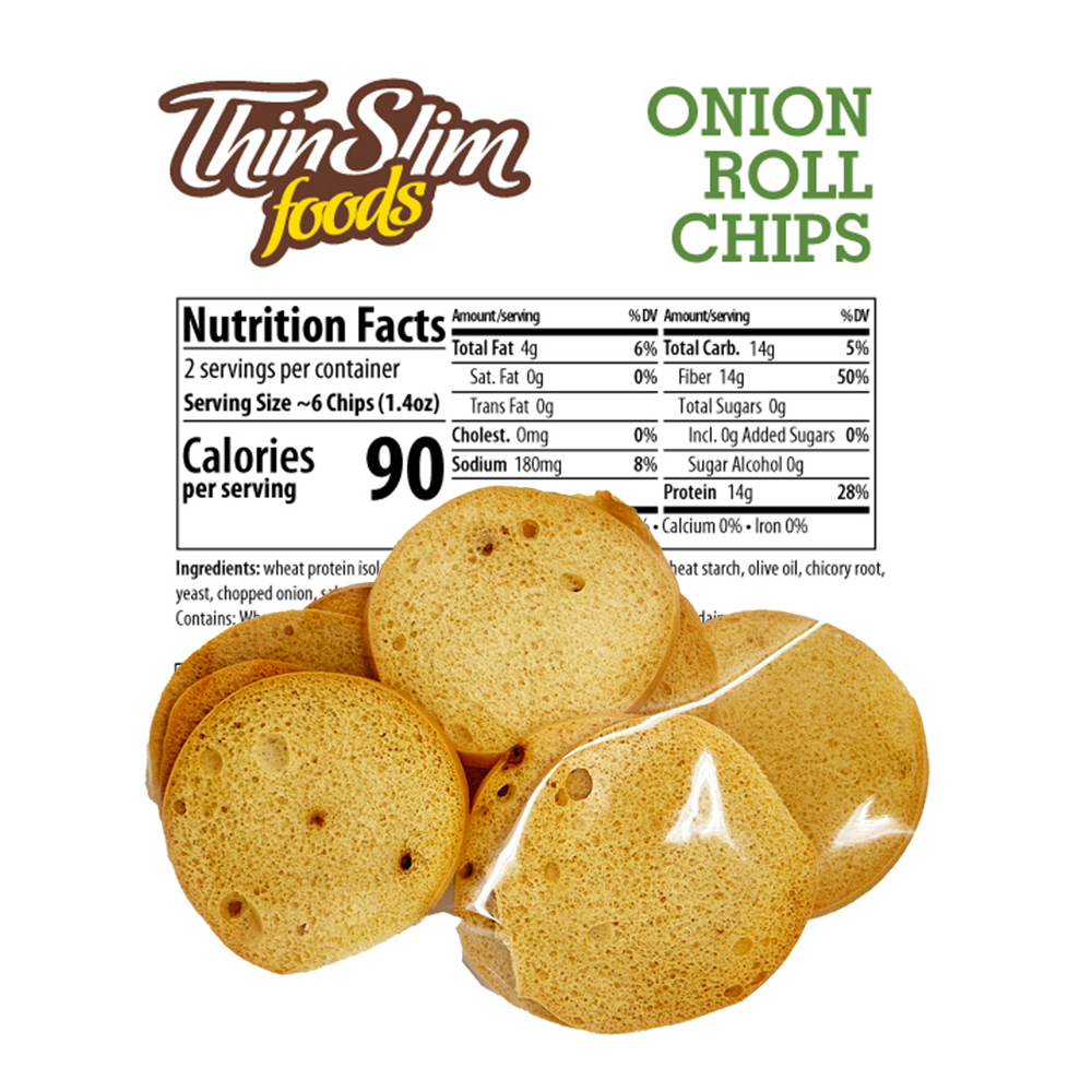 ThinSlim Foods Onion Roll Chips - Click Image to Close