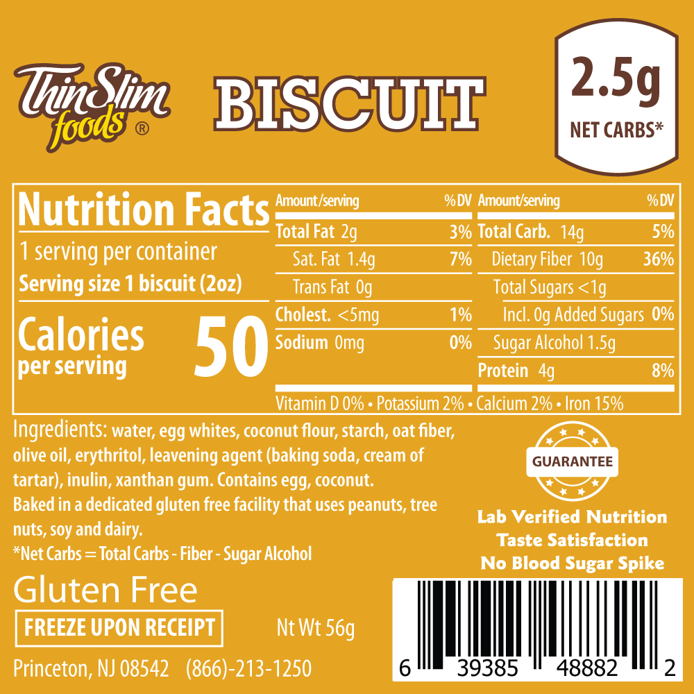 Low Carb Keto Biscuits Taste Guarantee ThinSlim Foods ThinSlim 