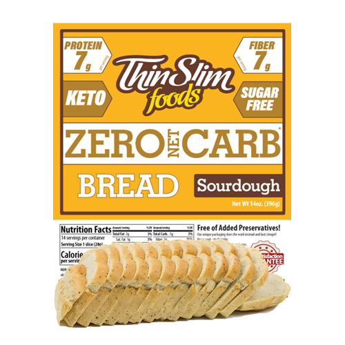 ThinSlim Foods Zero Net Carb Bread Sourdough - Click Image to Close