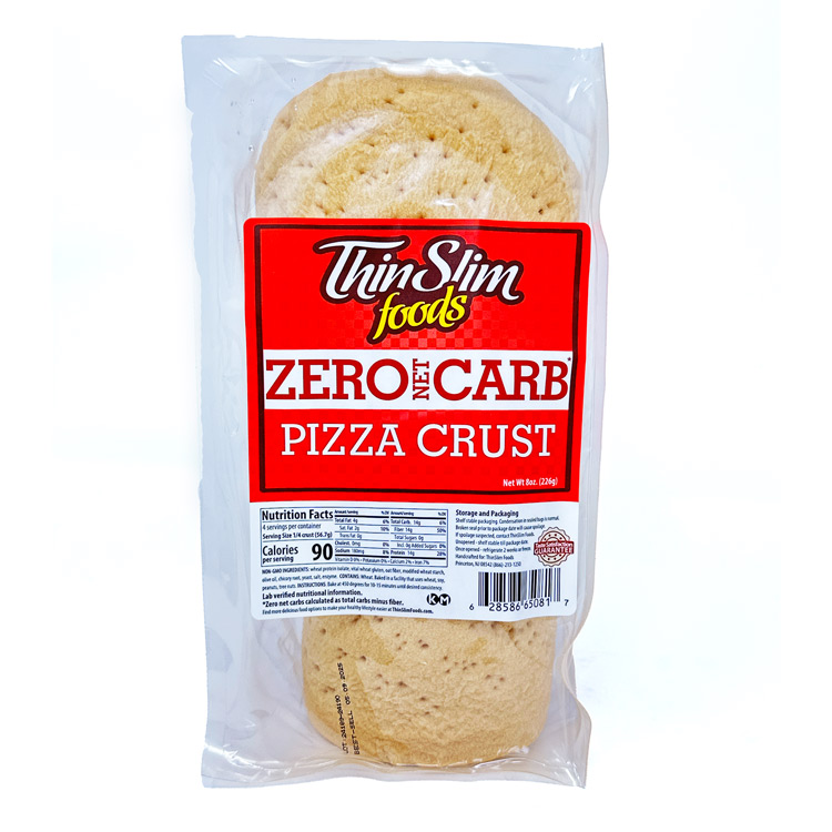 ThinSlim Foods Zero Net Carb Pizza Crust, 8oz Thick Crust - Click Image to Close